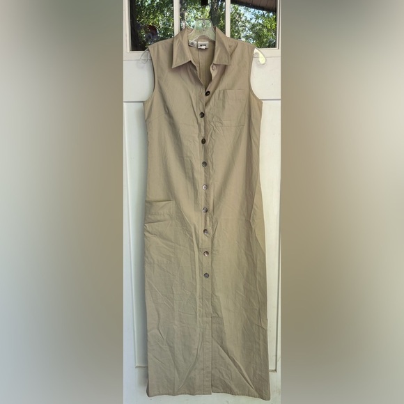 Vintage 90s DKNY Button-Down Dress – Size 6 - Picture 3 of 6